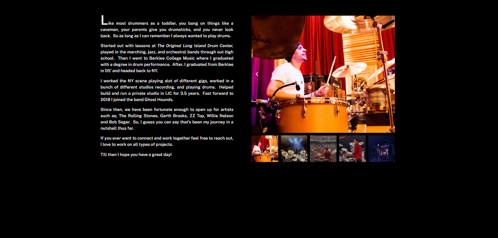 Blaise Lanzetta website