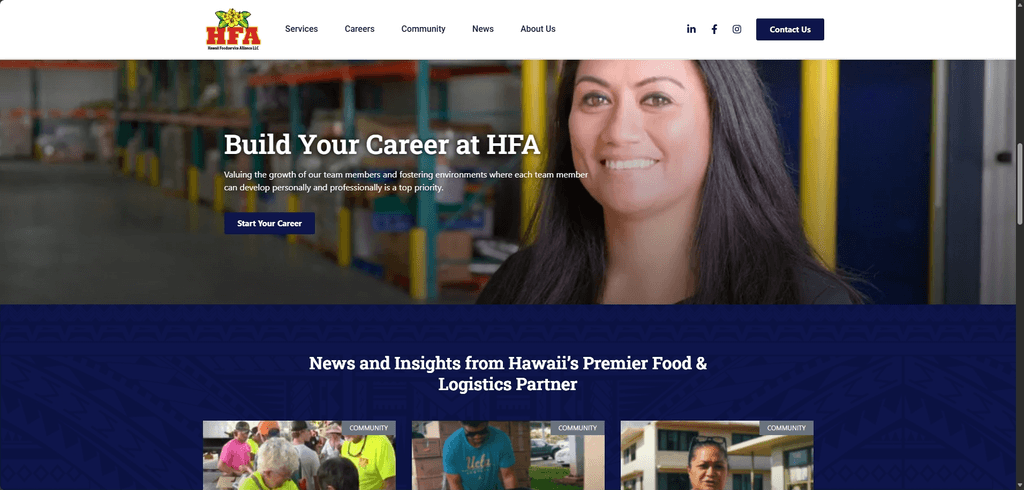 Hawaii Foodservice Alliance website